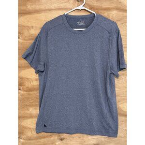 Untuckit  Men’s  Large Crew neck T shirt Short Sleeve Stretch Blue Clarendon